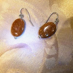 Goldstone earrings
